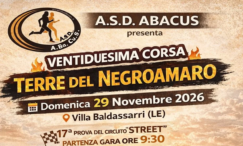Volantino 22^ CORSA TERRE DEL NEGROAMARO