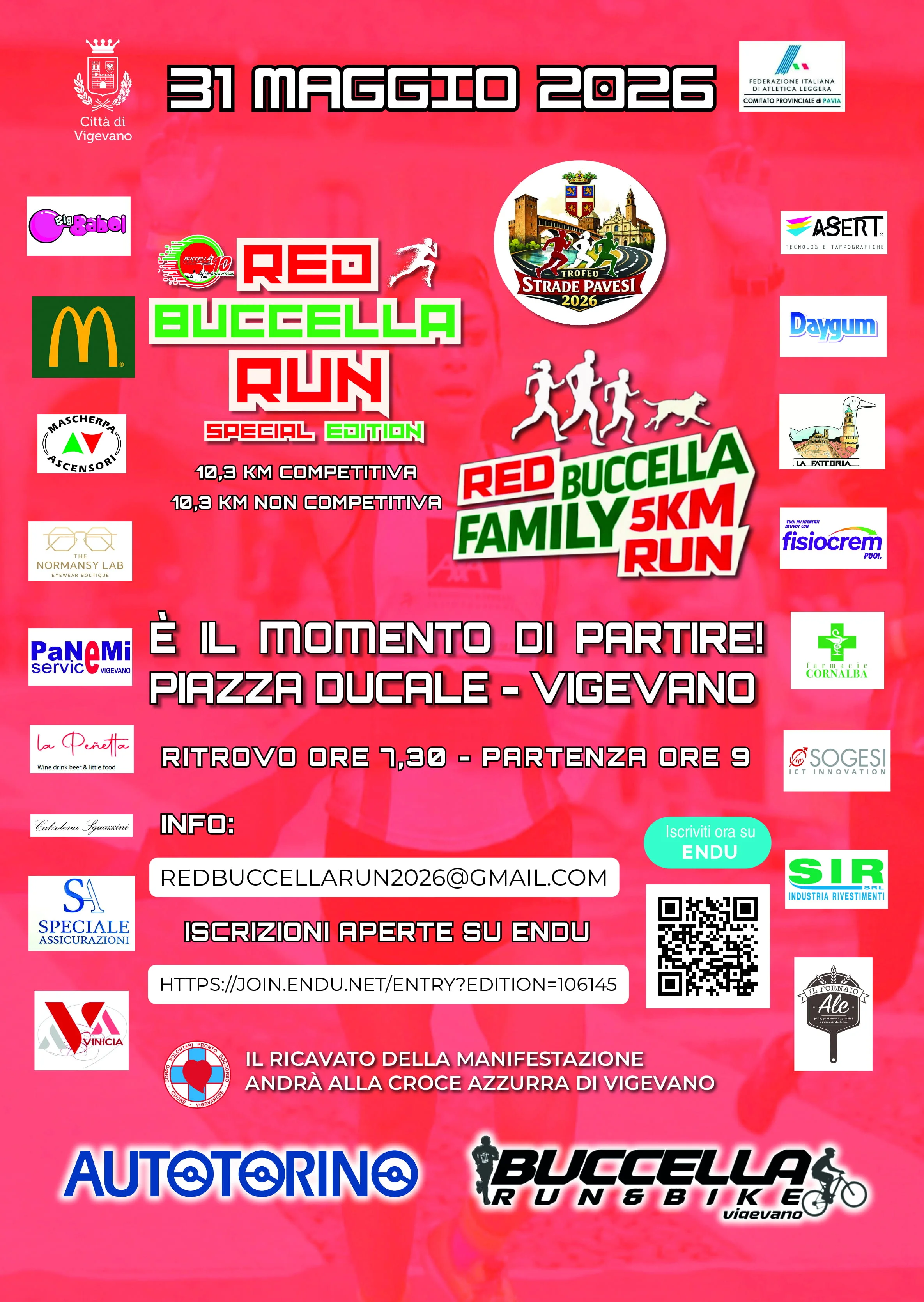 Volantino RED BUCCELLA RUN - SPECIAL EDITION -