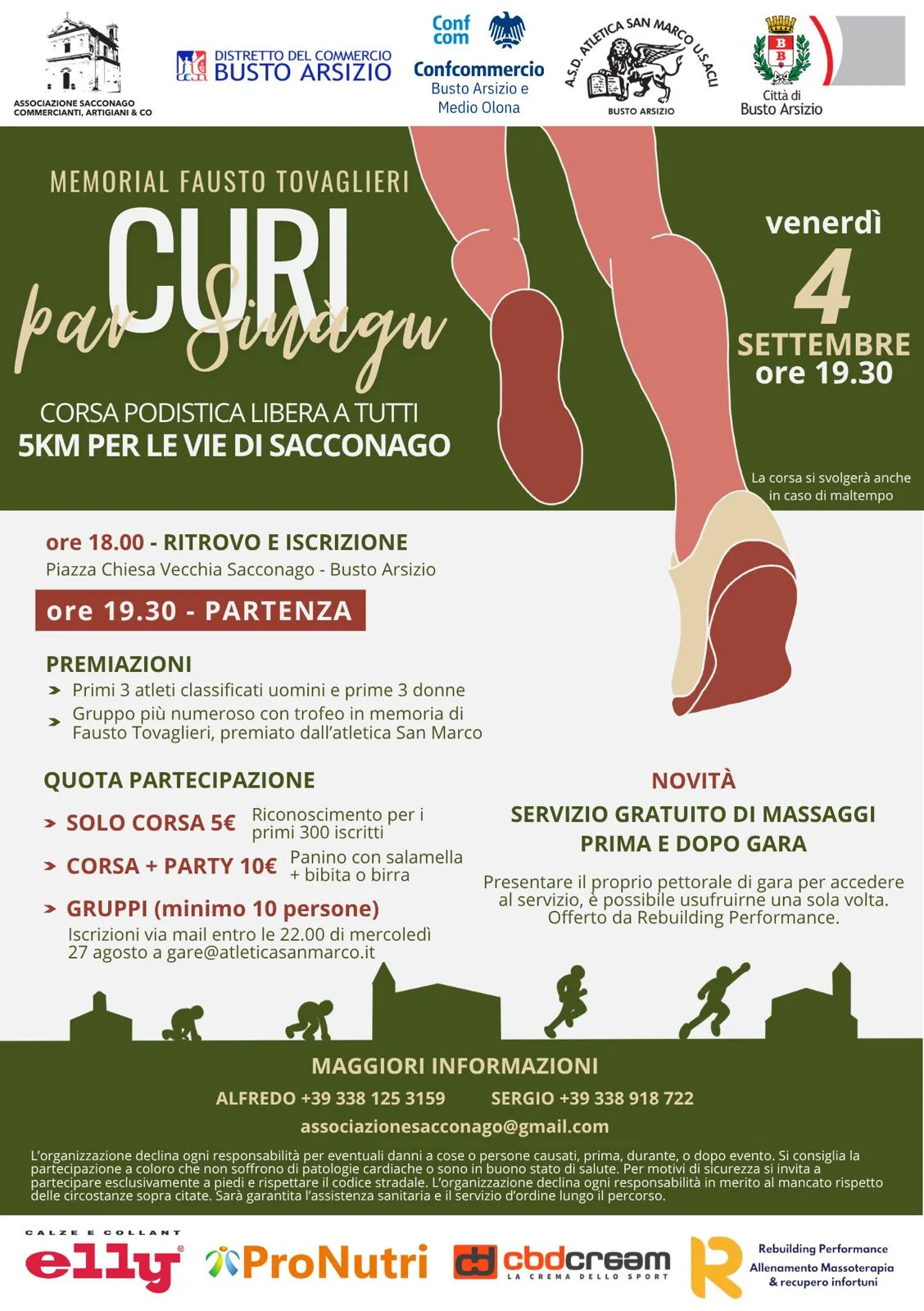 Volantino curi par sinagu memorial Fausto Tovaglieri 