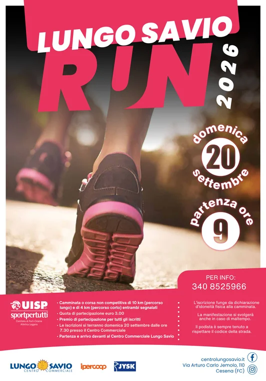 Volantino LUNGO SAVIO RUN 2026