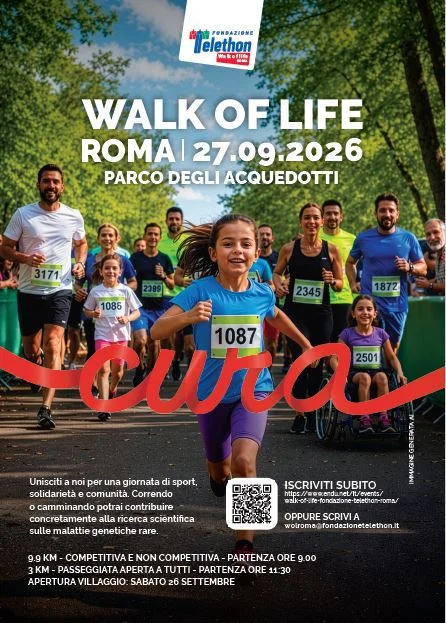 Volantino Walk of Life Roma 2026 